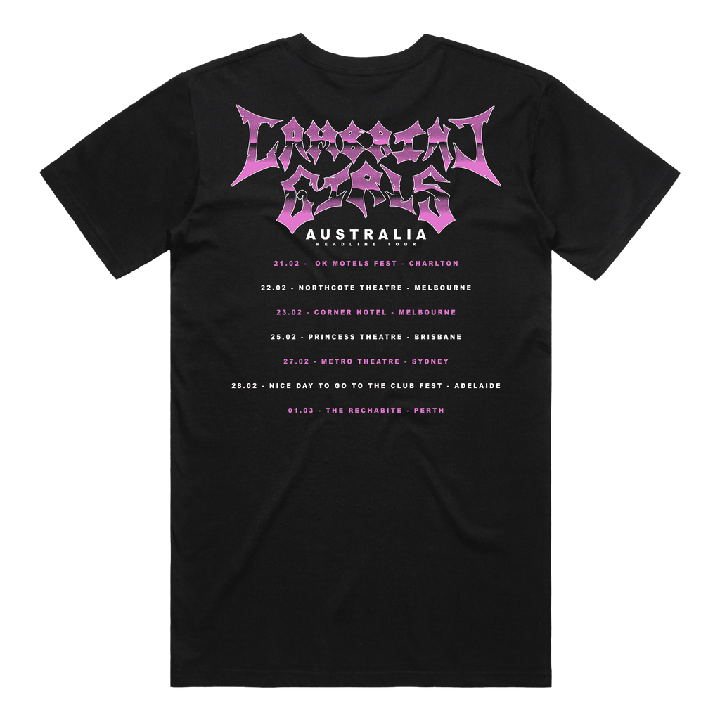 Aus Tour 2026 Tee - Black