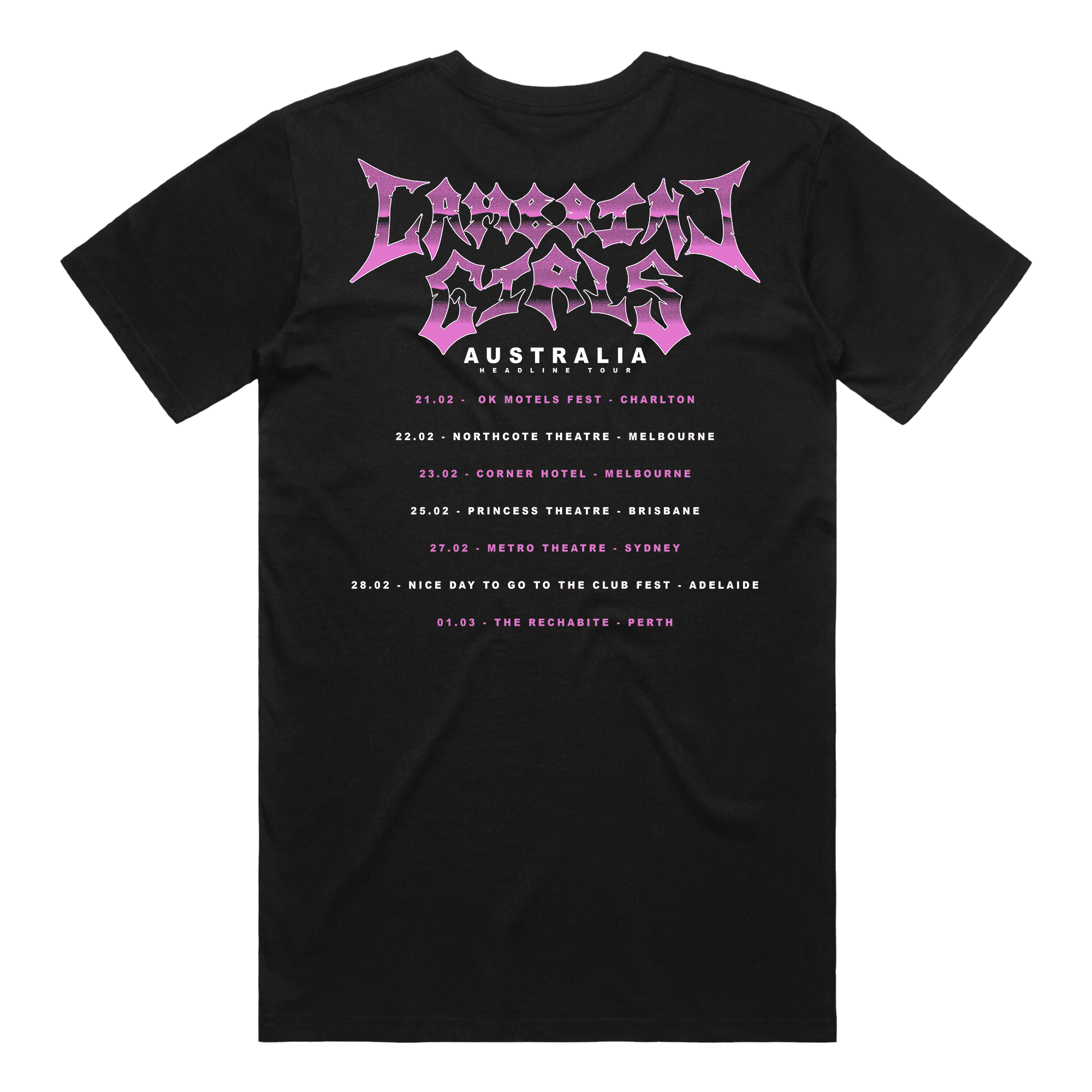 Aus Tour 2026 Tee - Black