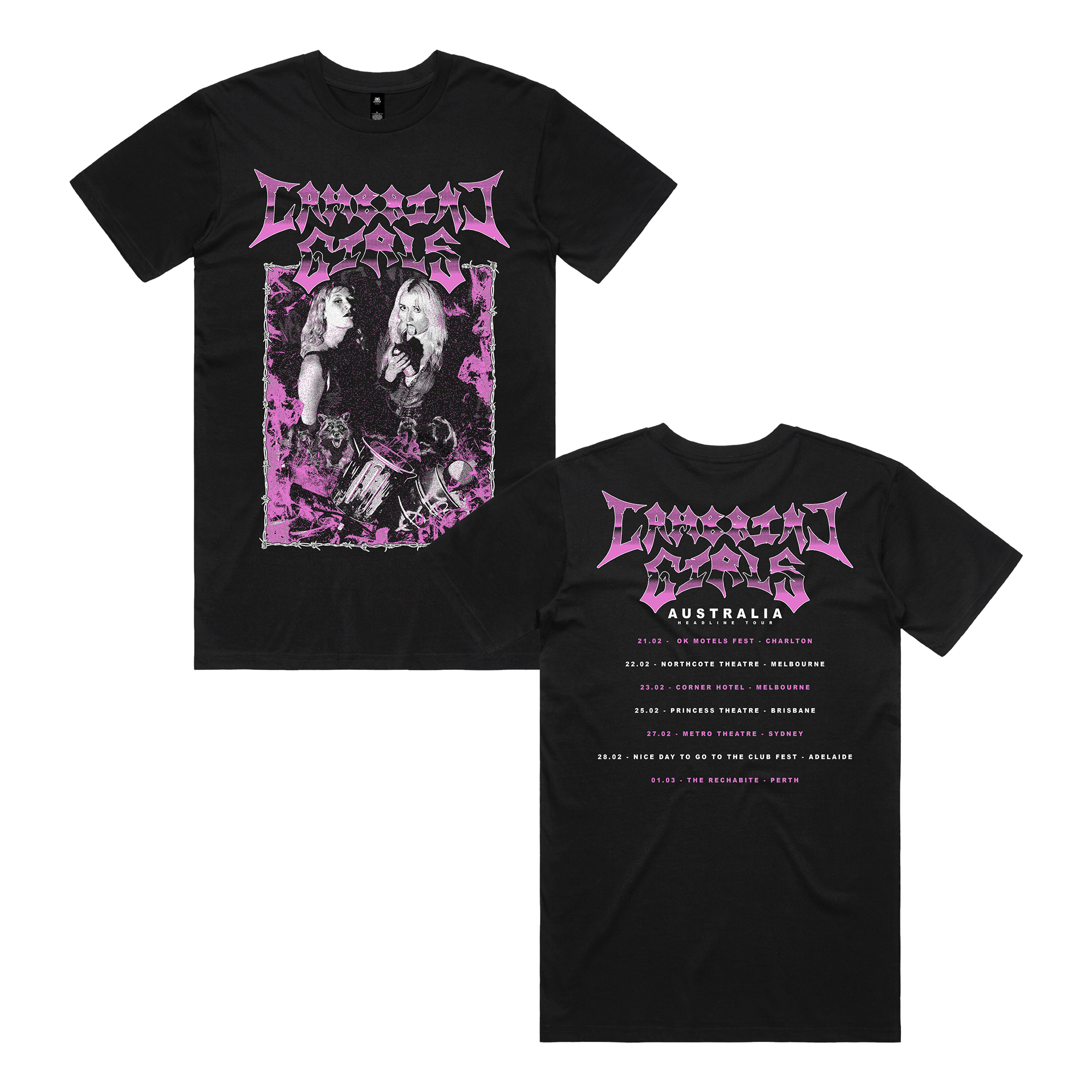 Aus Tour 2026 Tee - Black