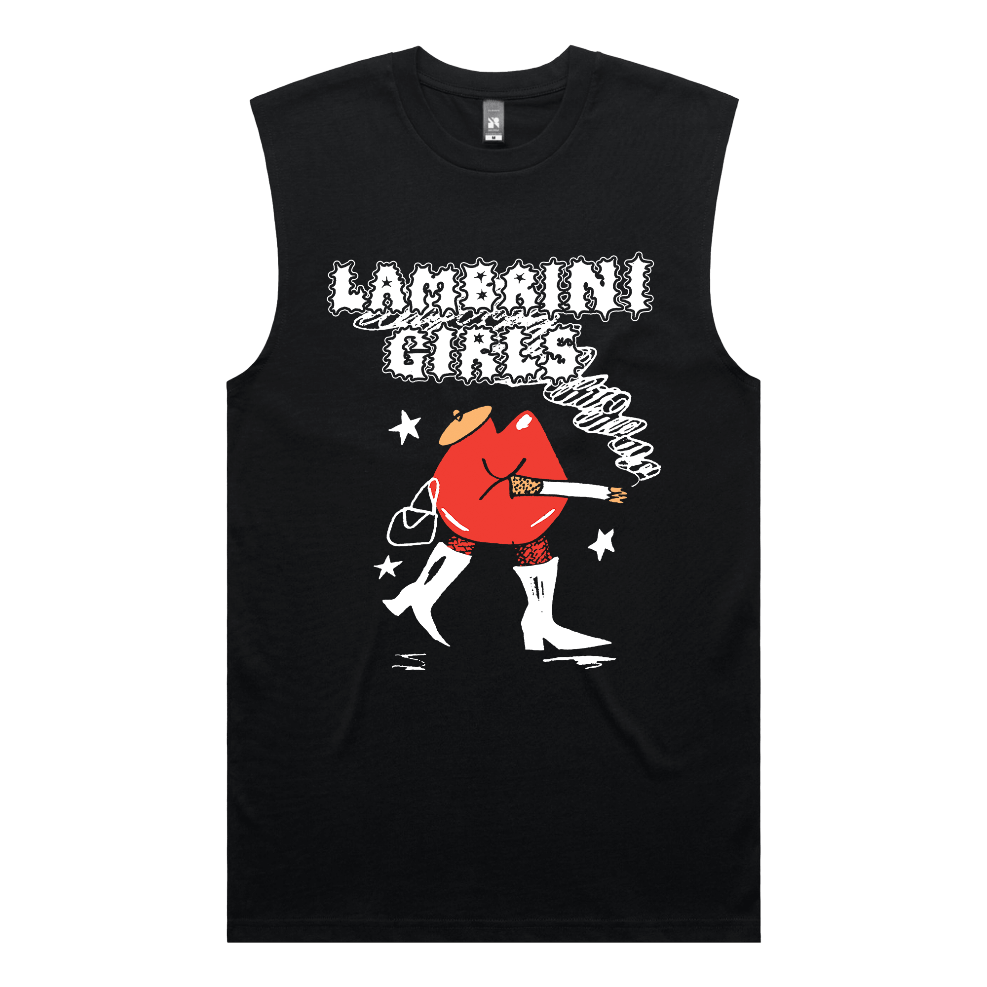 Lips Tank - Black